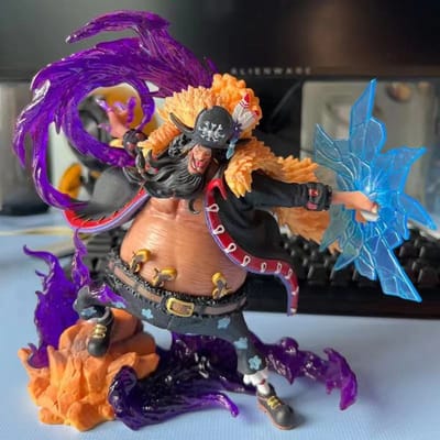 22CM One Piece Anime Figuur Zwartbaard Actiefiguur Zwarte Baard Marshall D Teach Gk Standbeeld Figuur Verzamelspeelgoed Cadeau brown