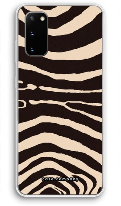 Case Company® - Hoesje geschikt voor Samsung Galaxy S20 hoesje - Arizona Zebra - Soft Cover Telefoonhoesje - Bescherming aan alle Kanten en Schermrand