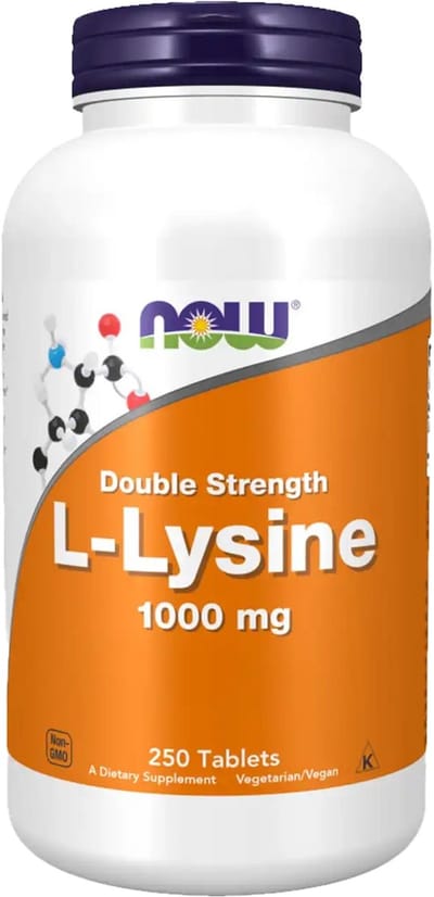 Now Foods L-Lysine 1000mg (250 Tabs) Unflavored - Aminozuren - Aminozuur-Mix