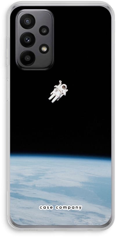Case Company® - Hoesje geschikt voor Samsung Galaxy A23 hoesje - Alone in Space - Soft Cover Telefoonhoesje - Bescherming aan alle Kanten en Schermrand