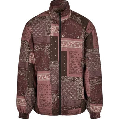 Urban Classics - 90's Trainings jacket - L - Bordeaux rood
