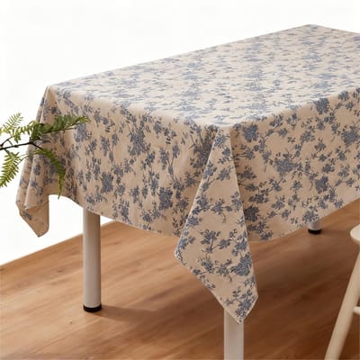 Dailygoods- Tafelkleed Katoen/Linnen - Driedimensionaal Reliëf - 150x100 cm - Afwasbaar - Duurzaam - Voor Binnen/Buiten - Picknickkleed