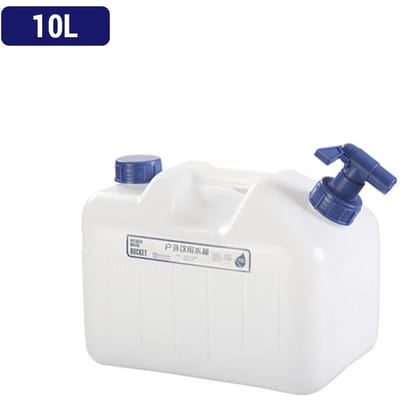 Conteneurs de stockage d'eau de qualité alimentaire à Long terme pour sortie Camping pêche conception de robinet rotatif 10L white