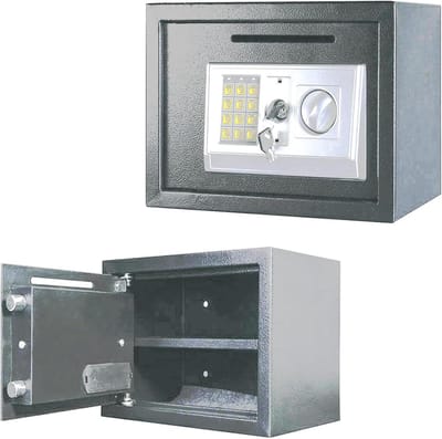 Digitale Elektronische Kluis - Waterdichte Brandwerende Kluis - Veilig Spullen Opbergen - Massief Stalen Constructie - 85 Liter - Wit