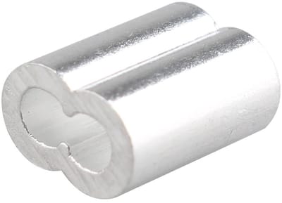 Dailygoods- Crimping Mouw 100 Stuks - Aluminiumlegering - Antiroest - Corrosiebestendig - Geschikt voor 2.0mm Kabeldraad - Vergrendelt Uiteinden - Kabelmof