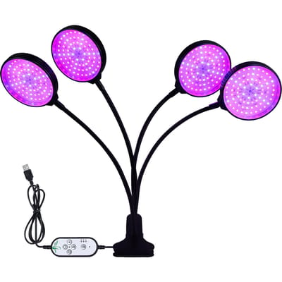 Zonachtig LED Kweeklicht met Blauw Rood Licht Auto Aan/Uit 4/8/12U Timer 5 Helderheidsniveaus Waterdicht Type 4