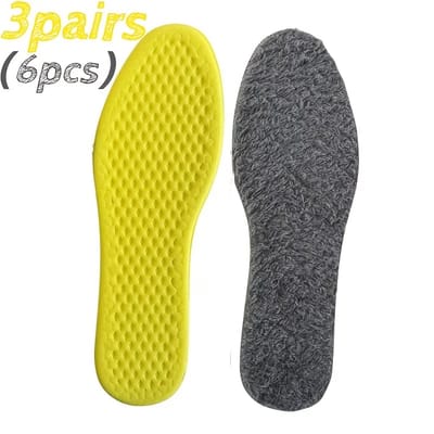 Daity Drie paar inlegzolen voor volwassenen - ontworpen voor comfort en zachtheid - perfect voor sneakers - casual schoenen en winterlaarzen - ideaal voor dagelijks gebruik en werk (grijs).