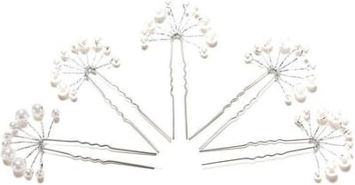 New Age Devi - Hairpins - Parelmoer kleurige Parels - 2 stuks - Hairpins - Parelmoer kleurige Parels