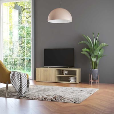 vidaXL - Tv-meubel - 120x34x37 - cm - bewerkt - hout - sonoma - eikenkleurig