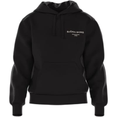 Björn Borg Essential 1 Trui Met Capuchon Dames Hoodie Vrouwen Trui - Maat L - Zwart