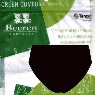 Beeren Green Comfort tencel - dames midi slip - maat M - zwart