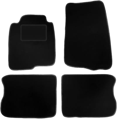Zwarte veloursmatten voor: Volvo 240 / 260 stationwagen, sedan (1974-1993)