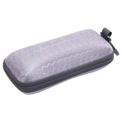 Fako Bijoux® - Brillenkoker - Hard Case - Met Clip - Honingraad - Grijs