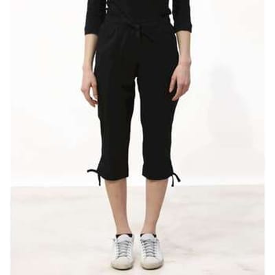 Deha 7/8 Broek Met Koord Nero - Fashion Wear - Vrouwen