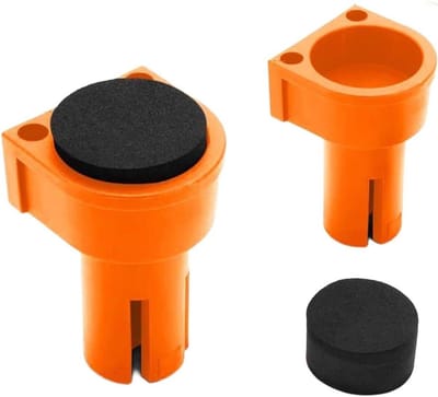 Nylon houtbewerking Bench Honden Tenon Stopper Met Antislip EVA Rubber Voor 19mm 20mm Gaten Veilige Voorraad Hold Compact Ontwerp Lichtgewicht Oranje Voor DIY En Workshop Projecten (Φ20mm