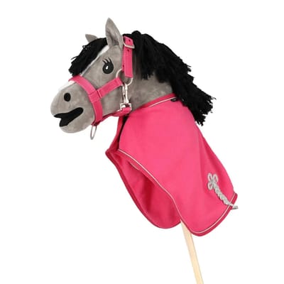 QHP - Fleecedeken Hobby Horse - Fuchsia