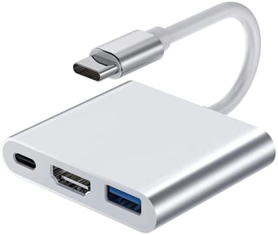 Dailygoods - Cosensi - Dailygoods - USB C HUB 3-in-1 Adapter met 4K Ondersteuning