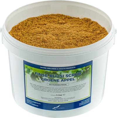 Kuusi Scrub Groene Appel 5 liter - Hydraterende Lichaamsscrub