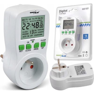 GreenBlue GB107 tijd / digitale tijdschakelklok Timer Penaarde (niet voor NL)