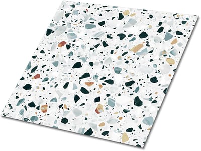 Tulup PVC Tegels - Kiezels Vinyl Tegels - 30 cm x 30 cm - Grijs Vloer Tegels PVC - 9 stuks - Vinyl Vloer Tegels - Geometrisch Plaktegels - Zelfklevende PVC Tegels - Plaktegels keuken en Badkamer