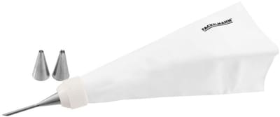 Professionele herbruikbare spuitzak en 3 roestvrijstalen spuitmondjes 28 cm FM Professional Pâtisserie