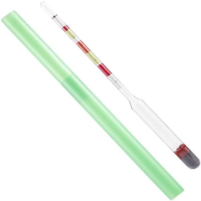 3-in-1 Hydrometer voor Wijn en Bier met 3 Schalen in Diverse Kleuren - Perfect voor Thuisbrouwers en Wijnliefhebbers