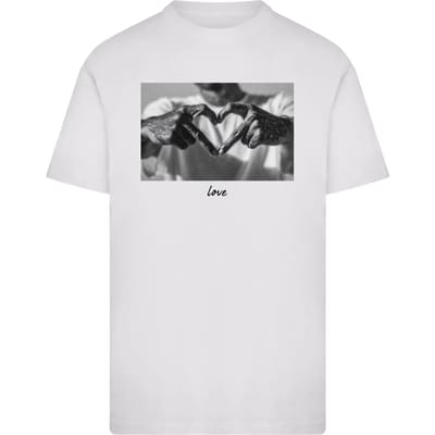 Mister Tee - Heart Sign Heren Tshirt - 3XL - Wit