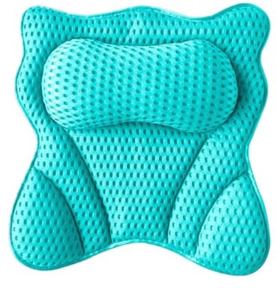 Ergonomisch badkussen voor hoofd, nek en rugondersteuning met krachtige zuignappen voor spa en hot tub