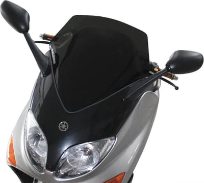 windscherm en winddeflector van Malossi voor Yamaha 500 T-Max scooters van 2001 tot 2007 4515361 / sportief, donker getint, nieuw