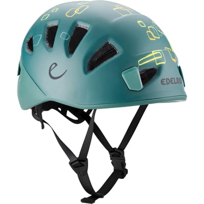Edelrid Kids Shield Goed geventileerde klimhelm voor kinderen jade-petrol