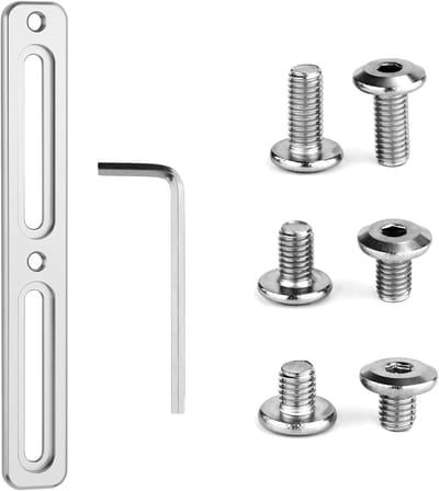Fietsfles B-RAD Montagebasis Aluminiumlegering Verstelbaar Alt Position Bidonhouders Bidonhouder Montagebeugels voor MTB Racefiets Mountainbike (2 Sleuven, Zilver)