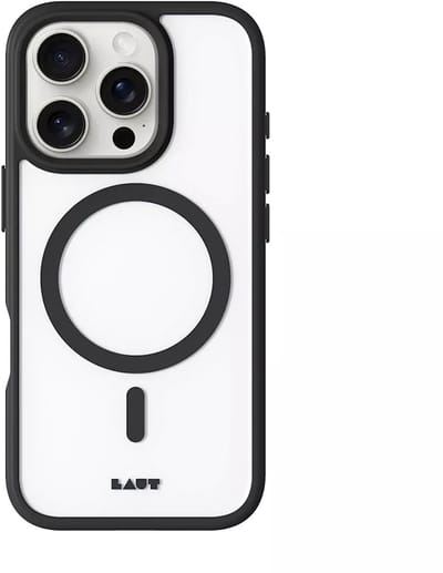 Laut - HUEX PROTECT voor iPhone 16 Pro – Zwart, MagSafe-compatibel, Krasbestendig & Bescherming tegen Schokken