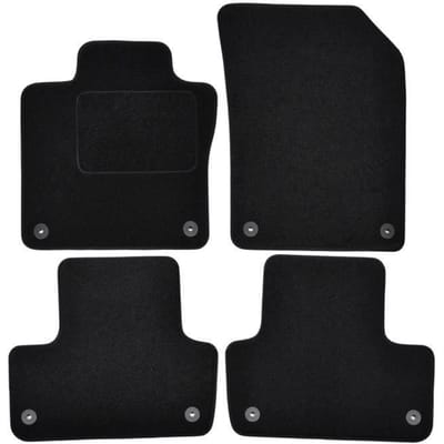 Tapis de sol - Volvo - XC60 - Velours noir - 4 pièces - Ajustement précis