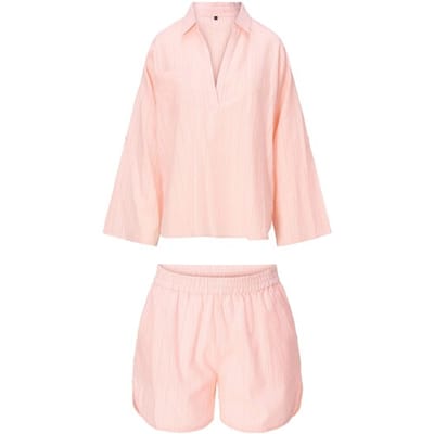 LingaDore - Shortama Set Perzik - maat XXL - Roze