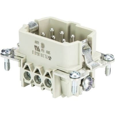 Wieland Electric 70.310.0602.0 Stekker inzetstuk Totaal aantal polen 6 10 stuk(s)
