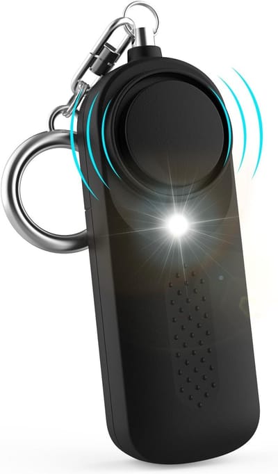 Alarm - Veiligheid Alarm - Paniekalarm - Persoonlijk Zakalarm - Multifunctioneel Alarm - 130 dB noodgeluid - Persoonlijke veiligheidssirene sleutelhanger met LED-lampje - Voor kinderen - vrouwen en oudere studenten - Senioren (roze)