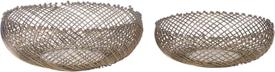 BALIUNG - Decoratieve schalen set van 2 - Goud - IJzer