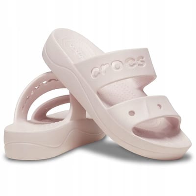 Crocs Baya Platform Serie - Lichte Klap Sandalen - 41-42 - Barely Pink