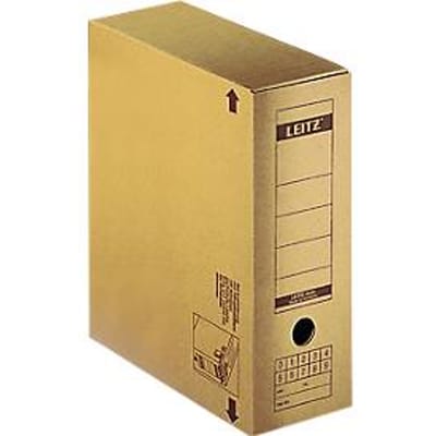 Archiefdozen Premium 6086 LEITZ® - FSC gerecycled karton - rug 120 mm - bruin -10 stuks