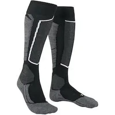FALKE SK2 warm dik lyocell functioneel materiaal skisokken heren zwart - maat 39-41