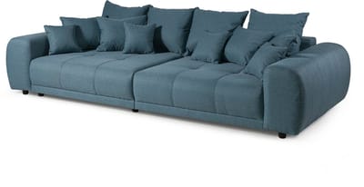 MASSIVMOEBEL24.DE bigsofa blauw 100% polyester 310x135x86 cm SOFAS deels gemonteerd