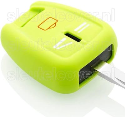 Autosleutel Hoesje geschikt voor Opel - SleutelCover - Silicone Autosleutel Cover - Sleutelhoesje Lime groen