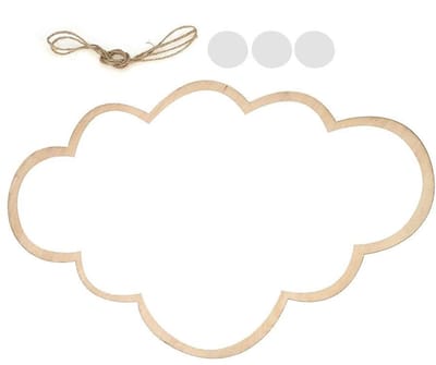 Allecto - Wandspiegel - Decoratieve Spiegel voor Kinderkamer - Wolk - Creatieve Muurdecoratie - Scandinavisch Design - Geschikt voor Kinderen - Zilver
