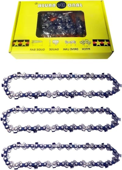 SnelShoppen - 3pcs Kettingzaagketting voor 6 Inch Mini Handheld Accu Kettingzaag 1/4" 0.043" (1.1mm) 37DL 18.5cm Universele Ketting voor Houtbewerking