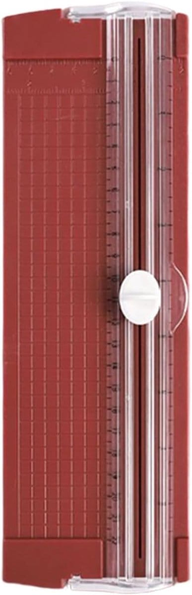 Papiersnijder Precisie - Snijapparaat Knutsels - Kaarten Labels Maken - Veiligheidsbescherming Geïntegreerd - 85 x 267 cm - Rood