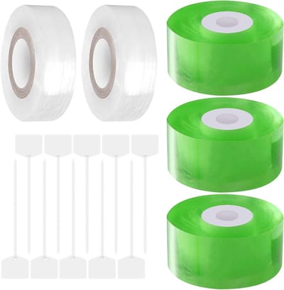Stretchbare en Transparante Grafting Tape - 5 Stuks, 2cm en 3cm Breed voor Boomvermeerdering, Takherstel en Tuinieren