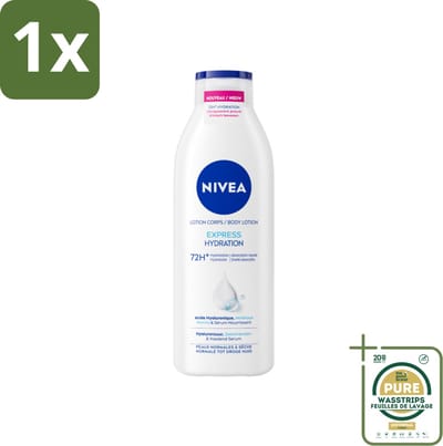 1 x NIVEA – Bodylotion – Express – 250 ml- 72 Uur Hydratatie - Hyaluronzuur - Zeemineralen - Snel Intrekkend - Droge Huid