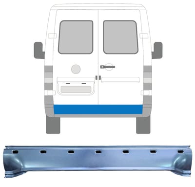 Achterste reparatiepaneel voor Volkswagen LT 1996-2005