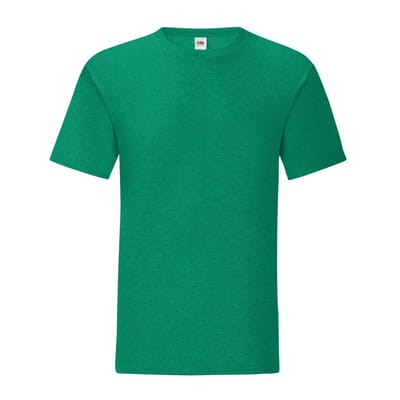 Fruit of the Loom Heren Iconic 150 Heather T-Shirt (Heide Groen)