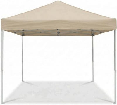 Professionele Pop-up Partytent 3x3m - Luxe Vouwtent - Waterdicht & UV-bestendig - Versterkt Stalen Frame met Topventilatie - Inclusief Verrijdbare Draagtas & Zandzakken - bruin